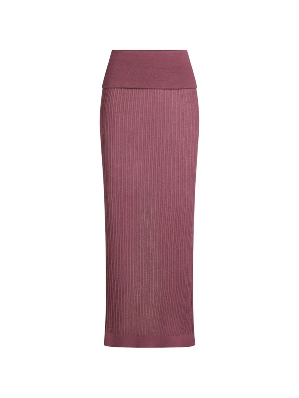 SKIMS SHEER KNIT FOLDOVER LONG SKIRT